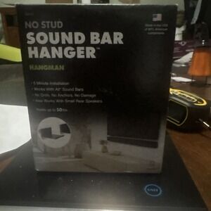 New Hangman SBH-6 No-Stud Sound Bar Hanger Mount